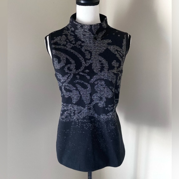 Chico’s Jacquard Ombre Scroll Print Tank and Cardigan Set Size L - Picture 8 of 16